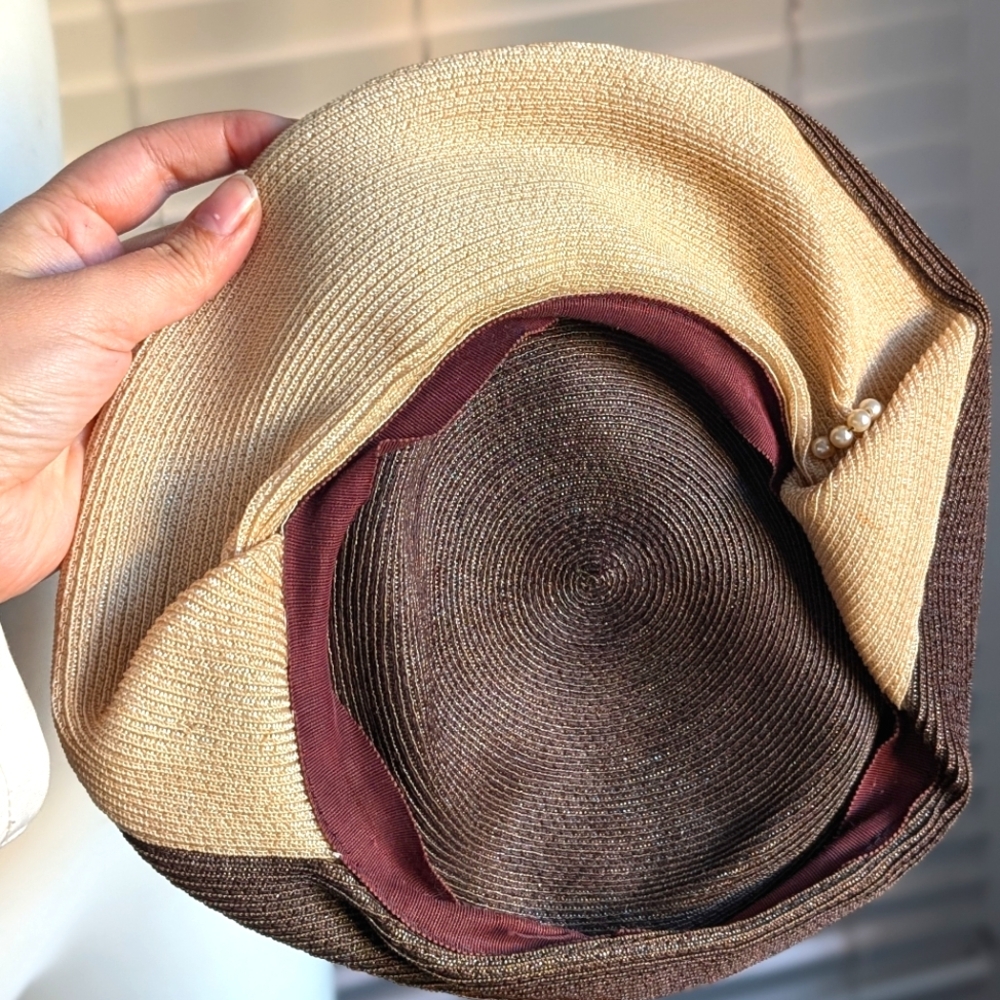 1940s Woven Halo Hat